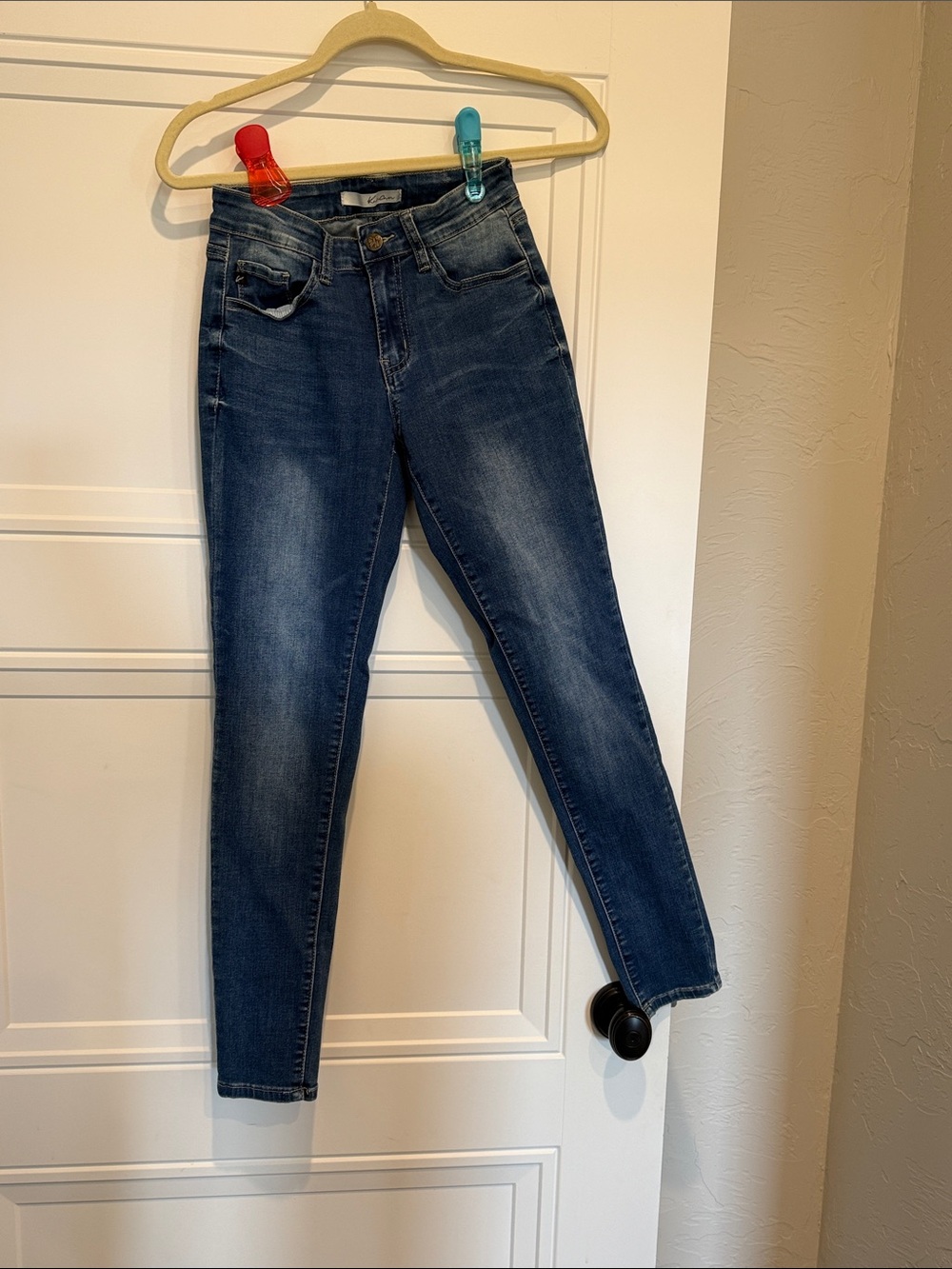 KanCan Dark Blue High-Rise Skinny Jeans